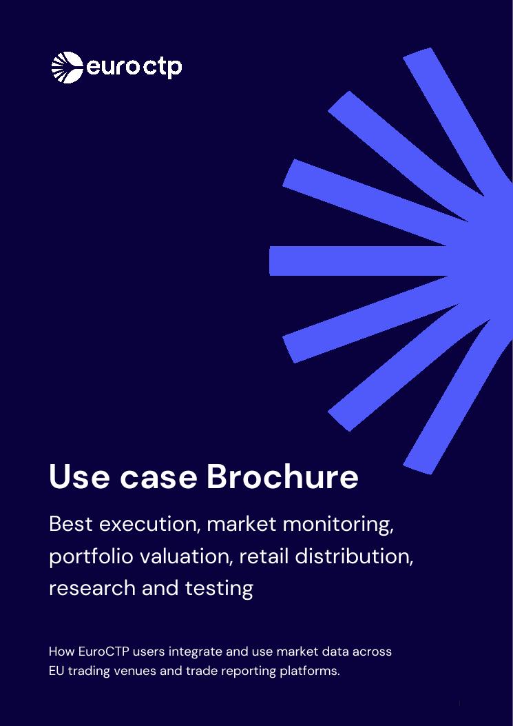 Cover of the EuroCTP Use Case Brochure 2026